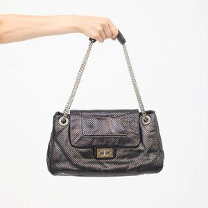 Chanel Leather Drill Accordion Flap Bag